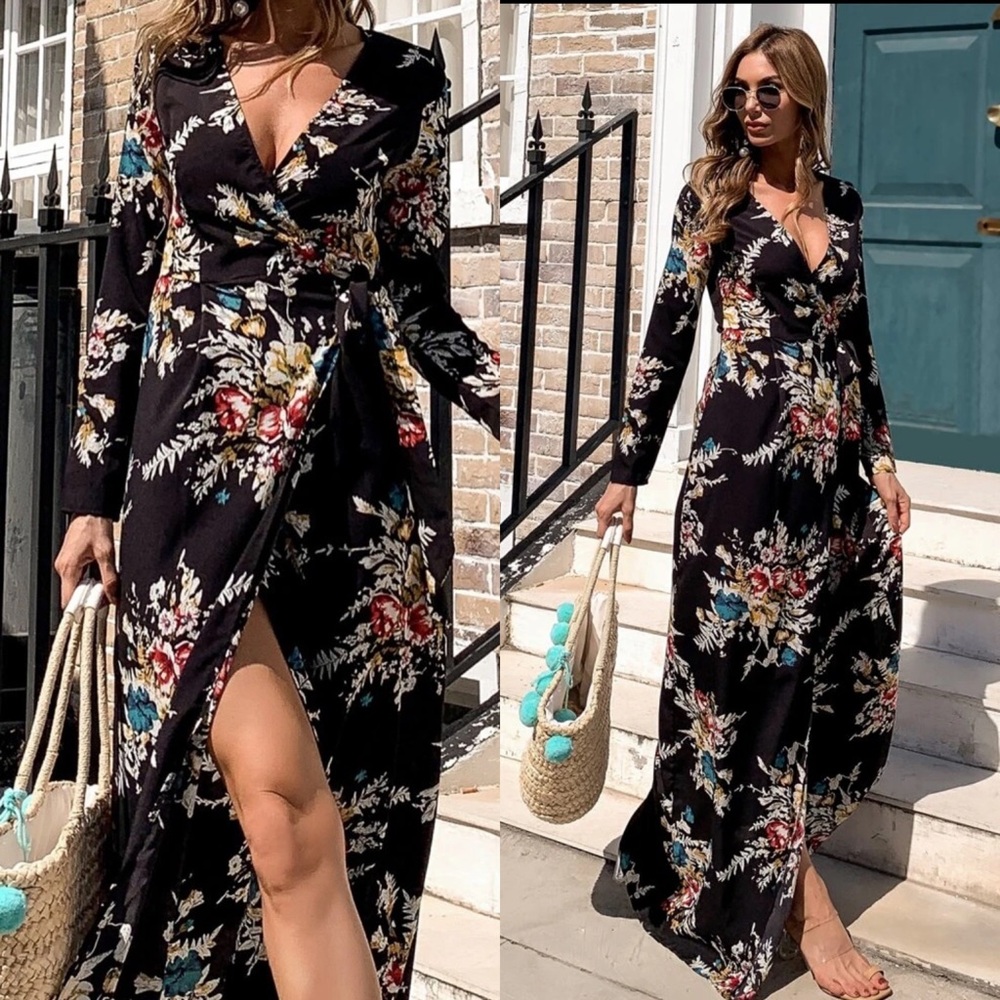 Floral Print Maxi Dress - Picture 3 of 3